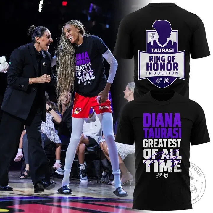 Diana Taurasi Black T-Shirt - Phoenix Mercury GOAT Edition
