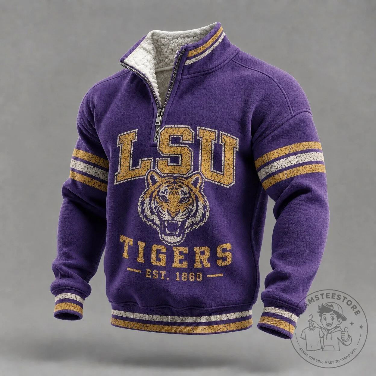 Louisiana State University Tigers Quarter-Zip Sweatshirt