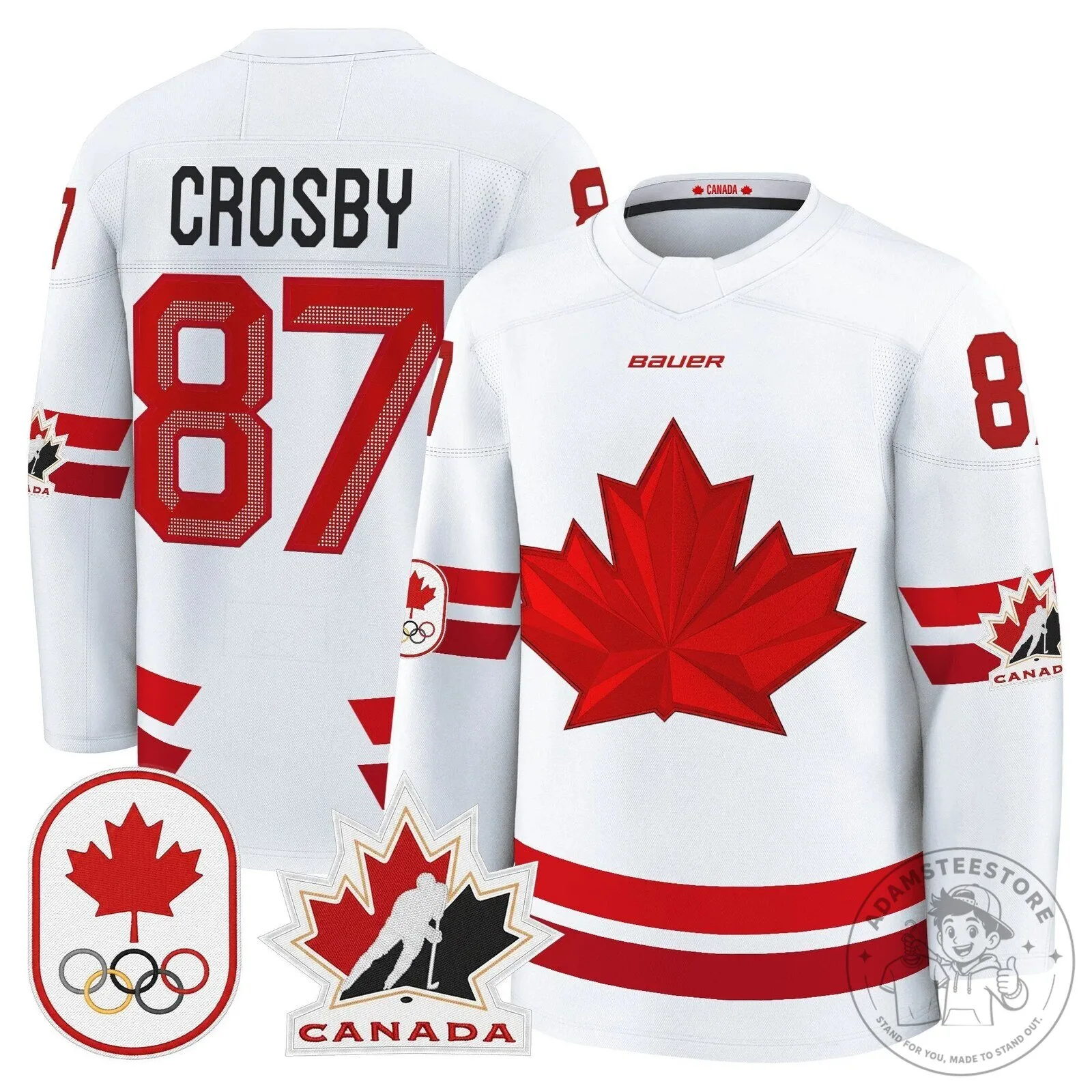 Canada National Ice Hockey Team Sidney Crosby 87 Olympic Stitched Hockey Jersey