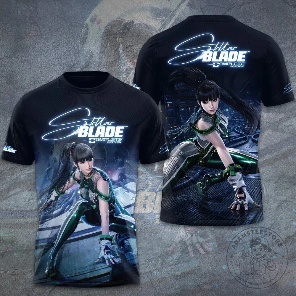 All-Over Print T-Shirt Featuring Stellar Blade Complete Edition Game Characters