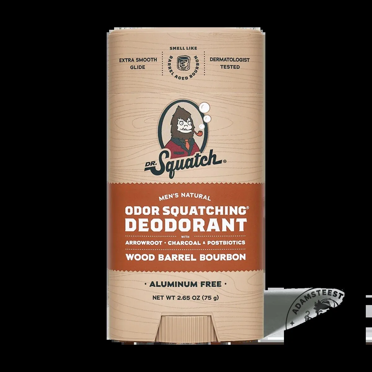 Men's Natural Deodorant by Dr. Squatch in Wood Barrel Bourbon - Odor Squatching Formula