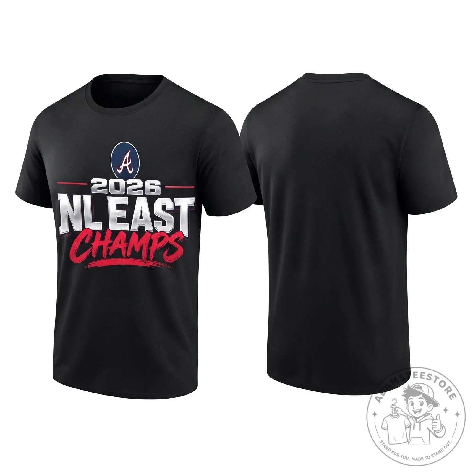 Atlanta Braves 2026 National League East Champions Black T-Shirt