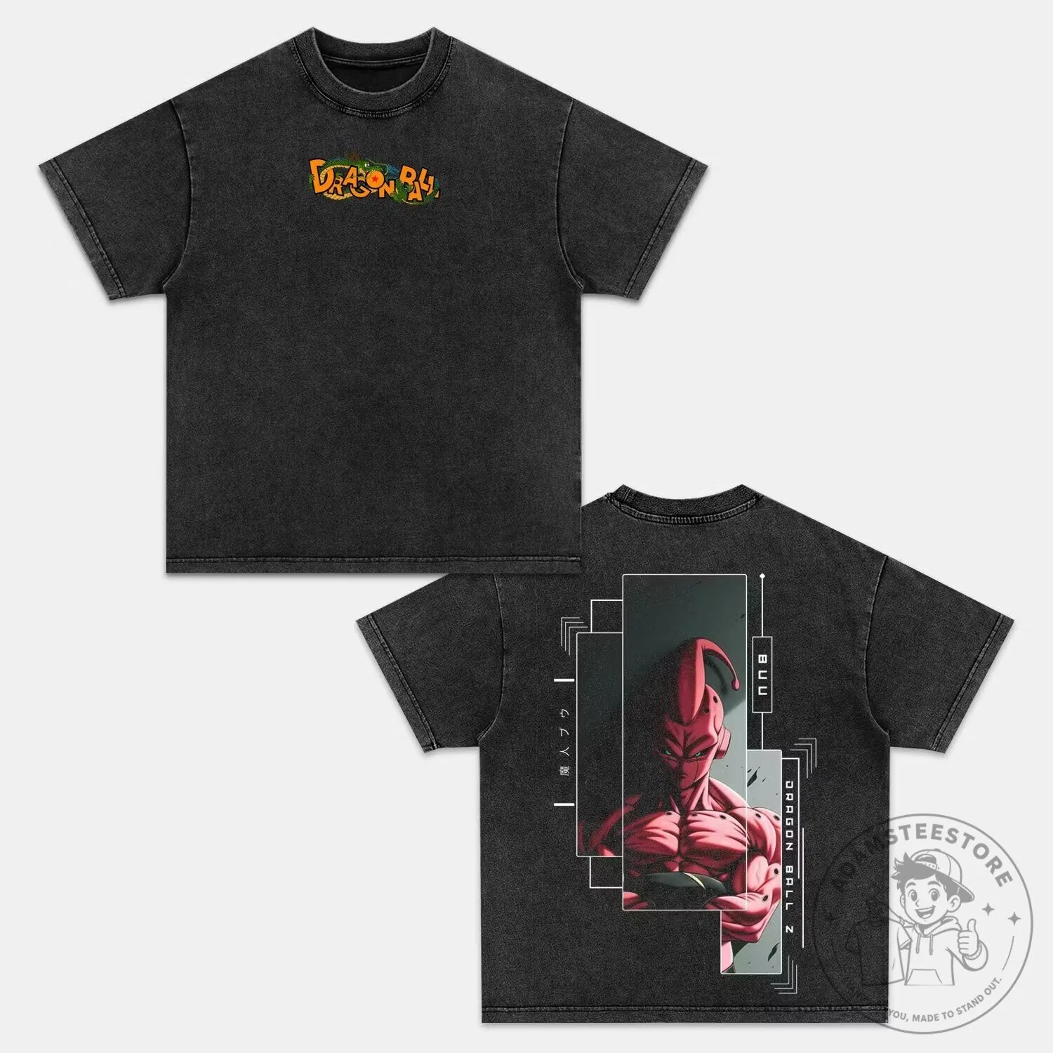 Majin Buu Dragon Ball Z Anime Inspired Graphic T-Shirt
