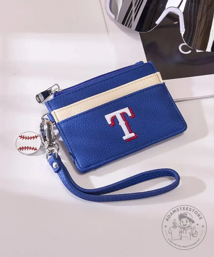 Texas Rangers Baseball Team Card Holder Wallet with Wristlet 21 Texas Rangers Baseball Team Card Holder Wallet with Wristlet