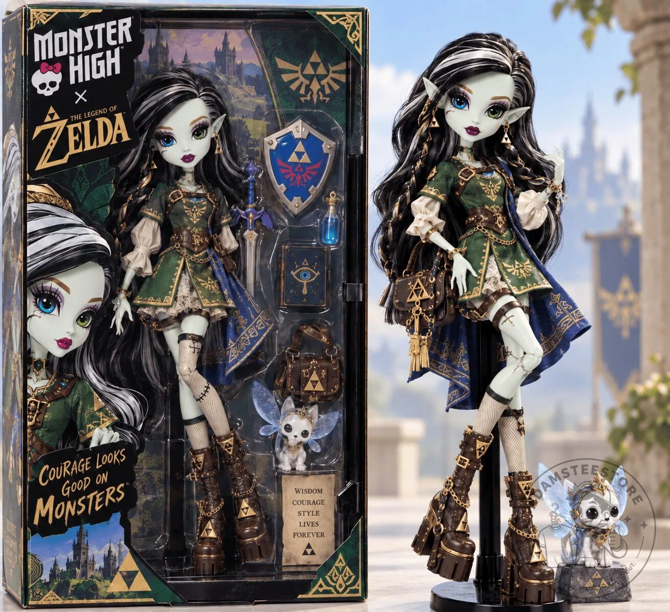 Monster High The Legend of Zelda Frankie Stein Collector Doll Figure