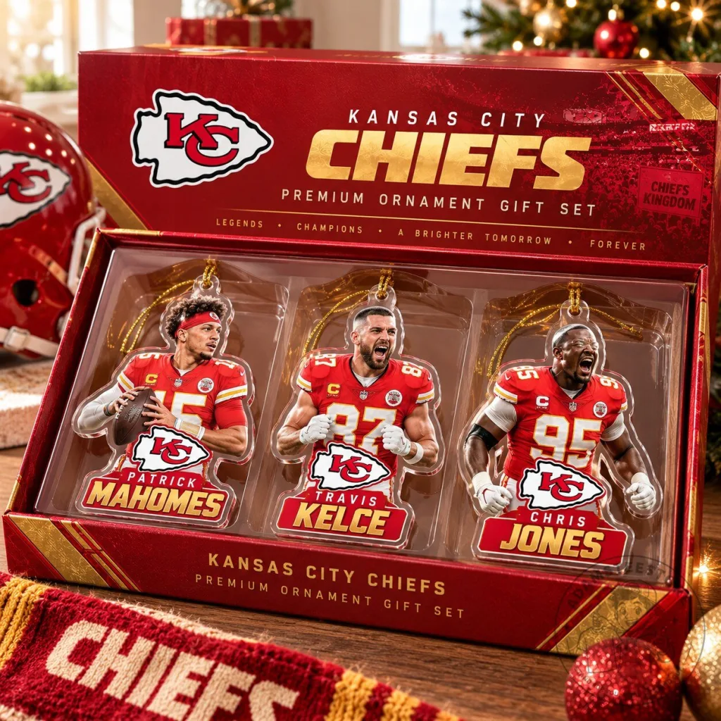 kansas-city-chiefs-patrick-mahomes-travis-kelce-chris-jones-acrylic-ornament-set-featured Kansas City Chiefs Patrick Mahomes Travis Kelce Chris Jones Acrylic Ornament Set