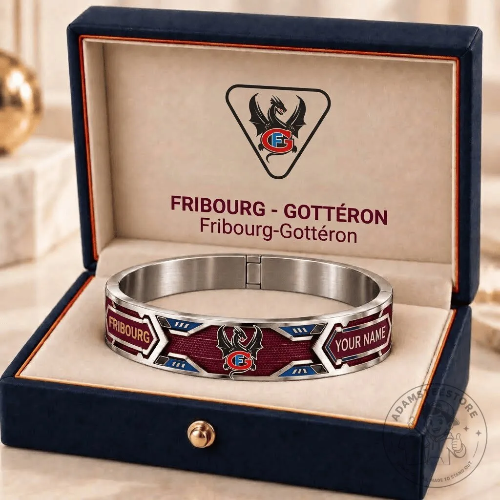 Fribourg Gottéron National League Personalized Bracelet