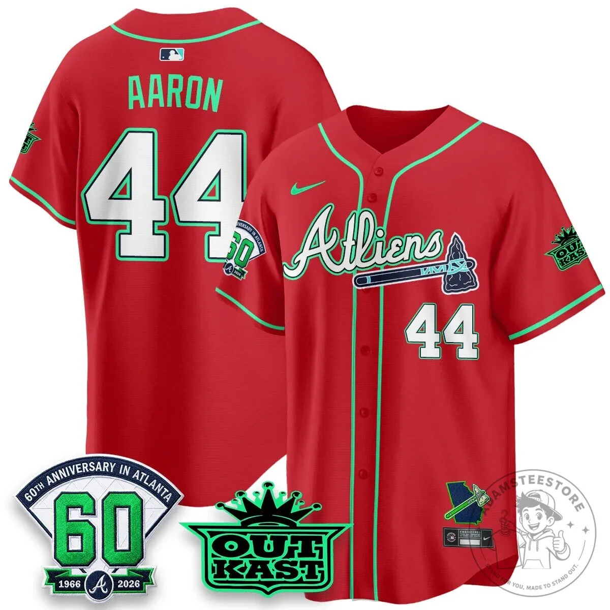 Atlanta Braves Ronald Acuña Jr. Outkast Atliens Baseball Jersey 98 Atlanta Braves Ronald Acuña Jr. Outkast Atliens Baseball Jersey
