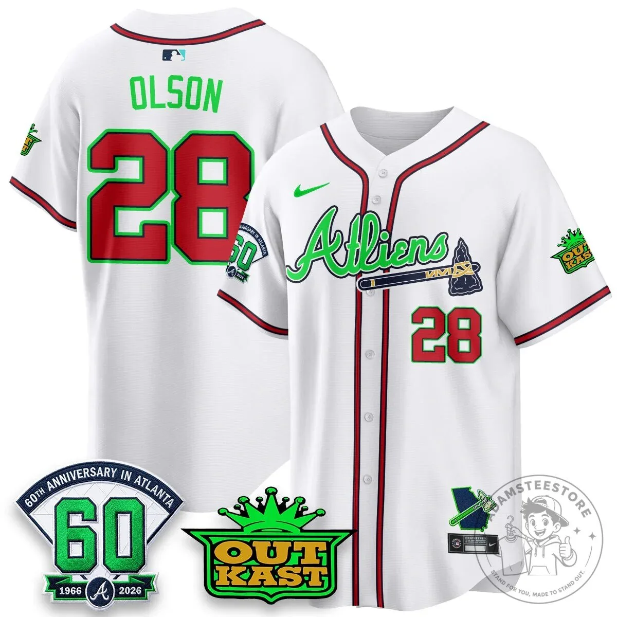 Atlanta Braves Ronald Acuña Jr. Outkast Atliens Baseball Jersey 104 Atlanta Braves Ronald Acuña Jr. Outkast Atliens Baseball Jersey