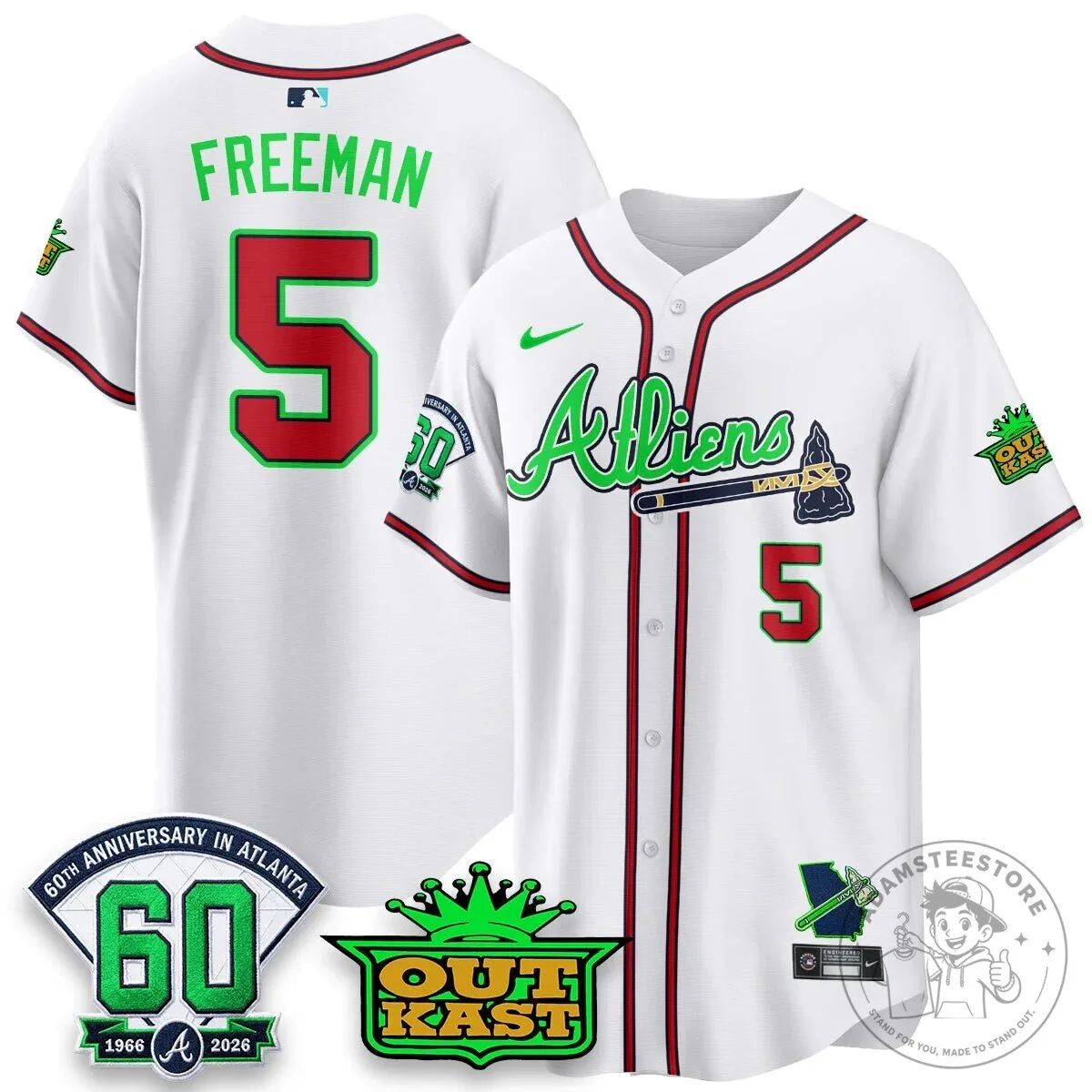 Atlanta Braves Ronald Acuña Jr. Outkast Atliens Baseball Jersey 111 Atlanta Braves Ronald Acuña Jr. Outkast Atliens Baseball Jersey