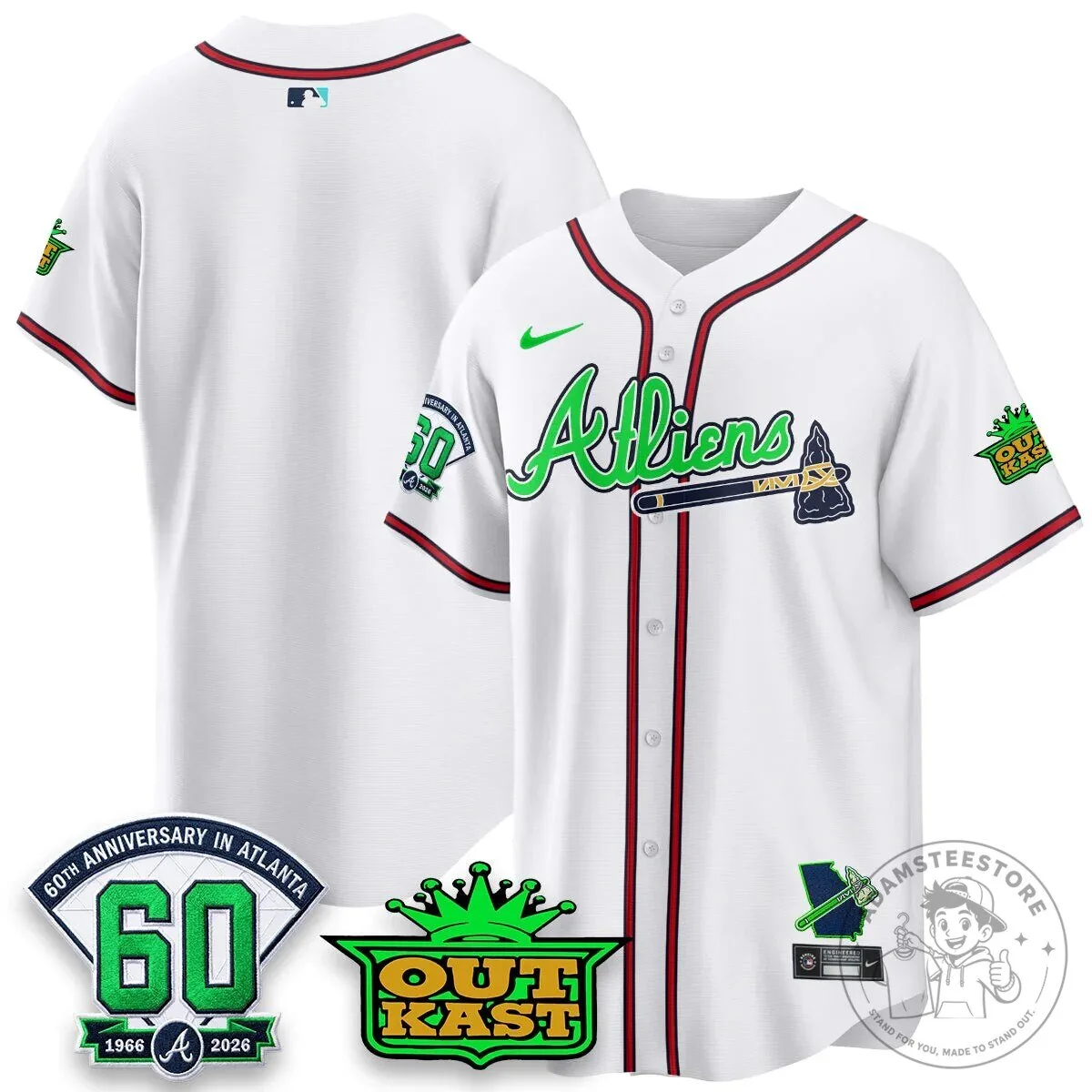 Atlanta Braves Ronald Acuña Jr. Outkast Atliens Baseball Jersey 113 Atlanta Braves Ronald Acuña Jr. Outkast Atliens Baseball Jersey