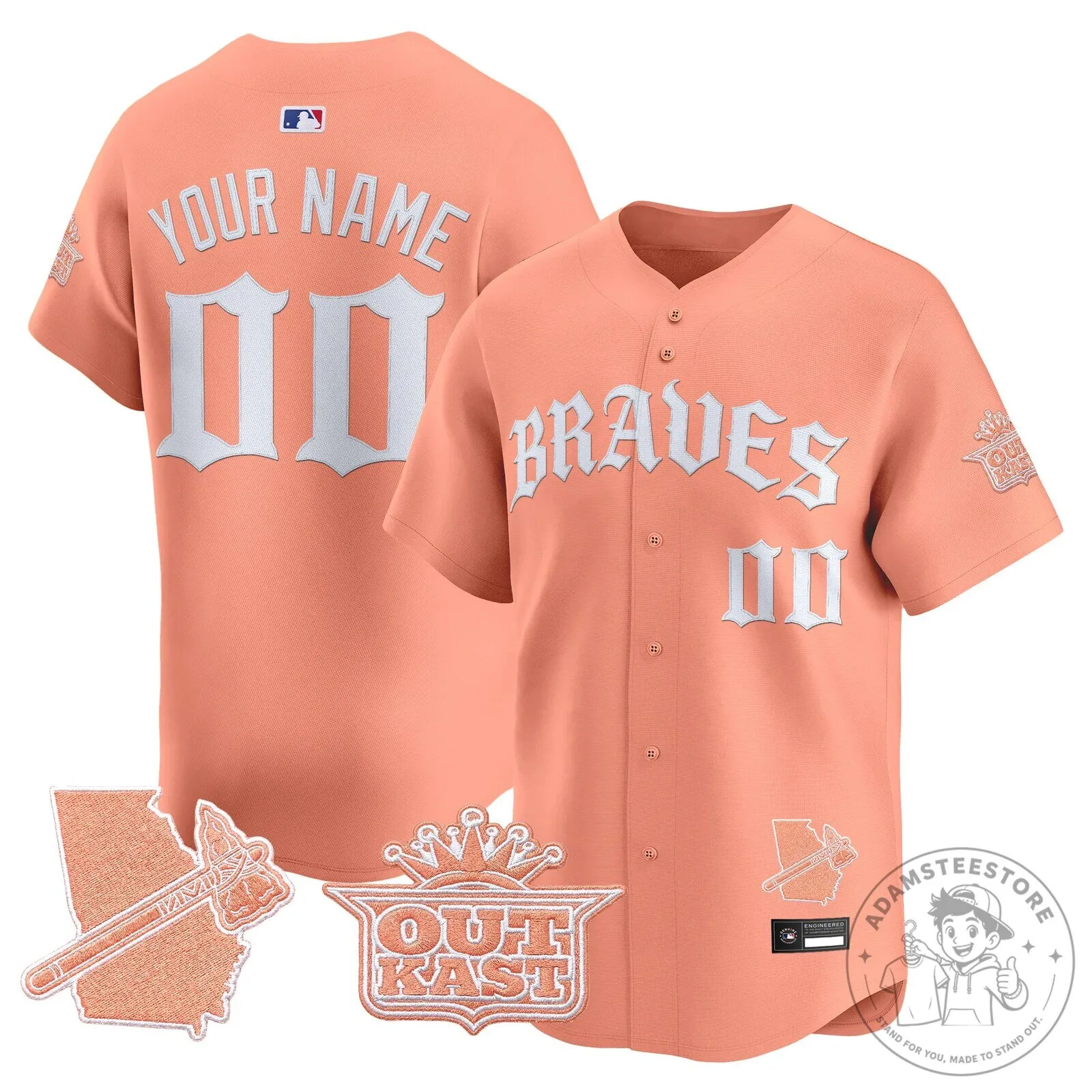 Atlanta Braves Black Custom Baseball Jersey 11 Atlanta Braves Black Custom Baseball Jersey