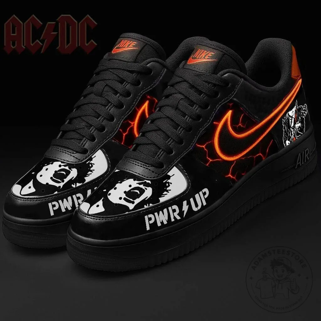 AC/DC Power Up Album Art Custom Black Sneakers