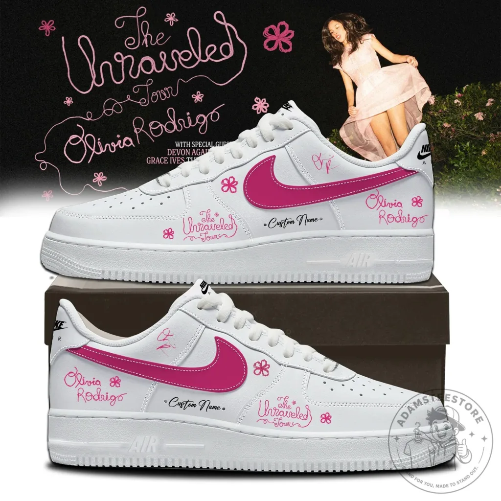 Custom Name Sneakers for The Unraveled Tour by Olivia Rodrigo