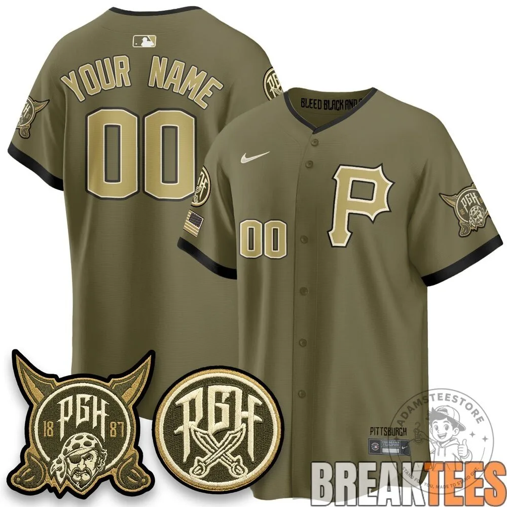 Pittsburgh Pirates Salute to Service 2026 Armed Forces Day Custom Baseball Jersey 11 Pittsburgh Pirates Salute to Service 2026 Armed Forces Day Custom Baseball Jersey