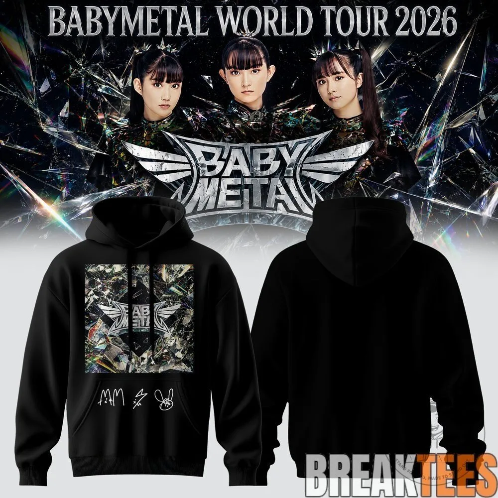 Babymetal World Tour 2026 Skeleton Graphic Black Hoodie 15 Babymetal World Tour 2026 Skeleton Graphic Black Hoodie
