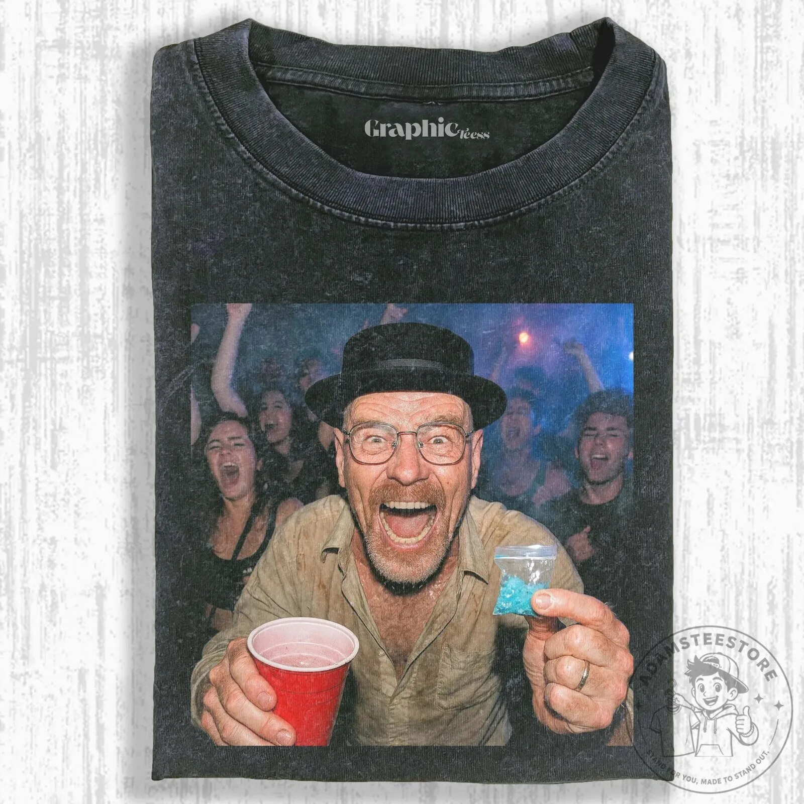 Breaking Bad Walter White Party Scene Graphic T-Shirt