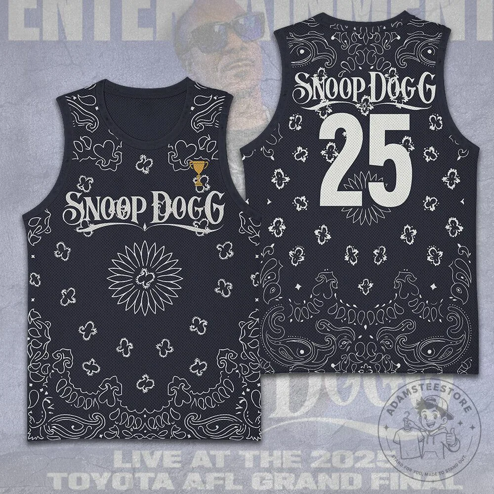 AFL Grand Final 2025 Snoop Dogg Live Performance Basketball Jersey