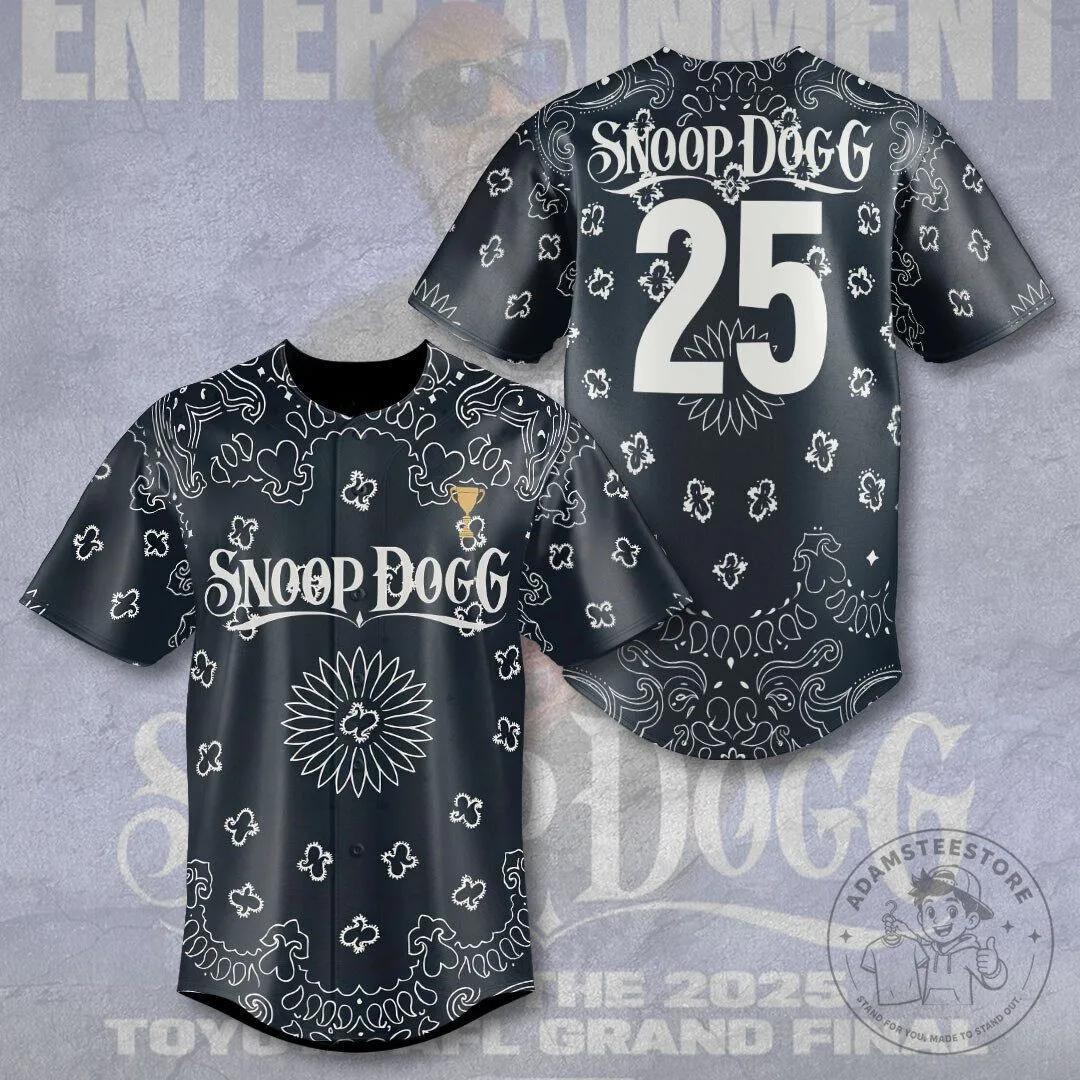 AFL Grand Final 2025 Snoop Dogg Bandana Black Baseball Jersey 4 AFL Grand Final 2025 Snoop Dogg Bandana Black Baseball Jersey