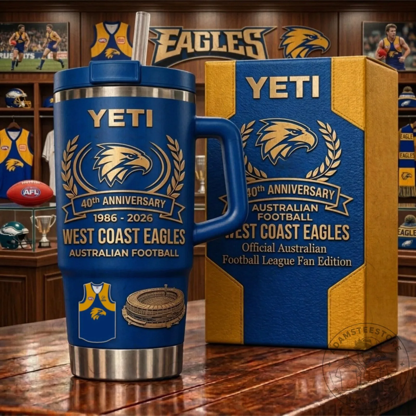 West Coast Eagles 40th Anniversary Australian Football League Yeti Tumbler