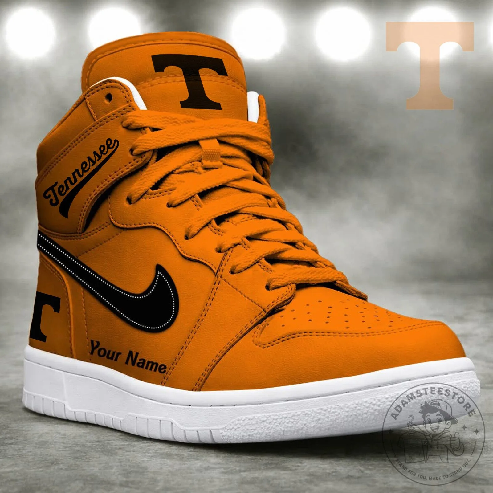 Tennessee Volunteers Nike Air Jordan High Top Shoes Custom Name