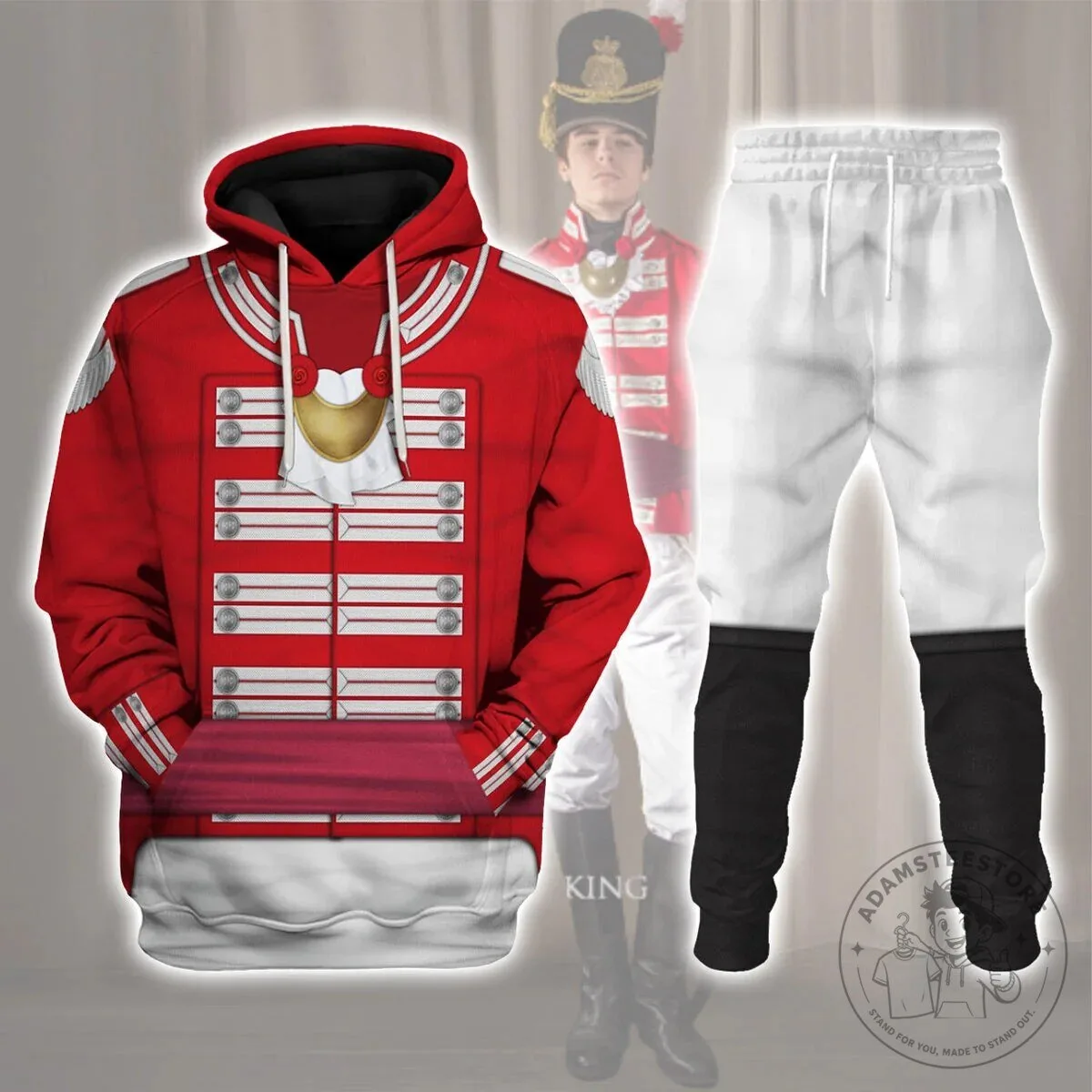 33rd Foot 1st Yorkshire West Riding Officer Full Dress Uniform Hoodie