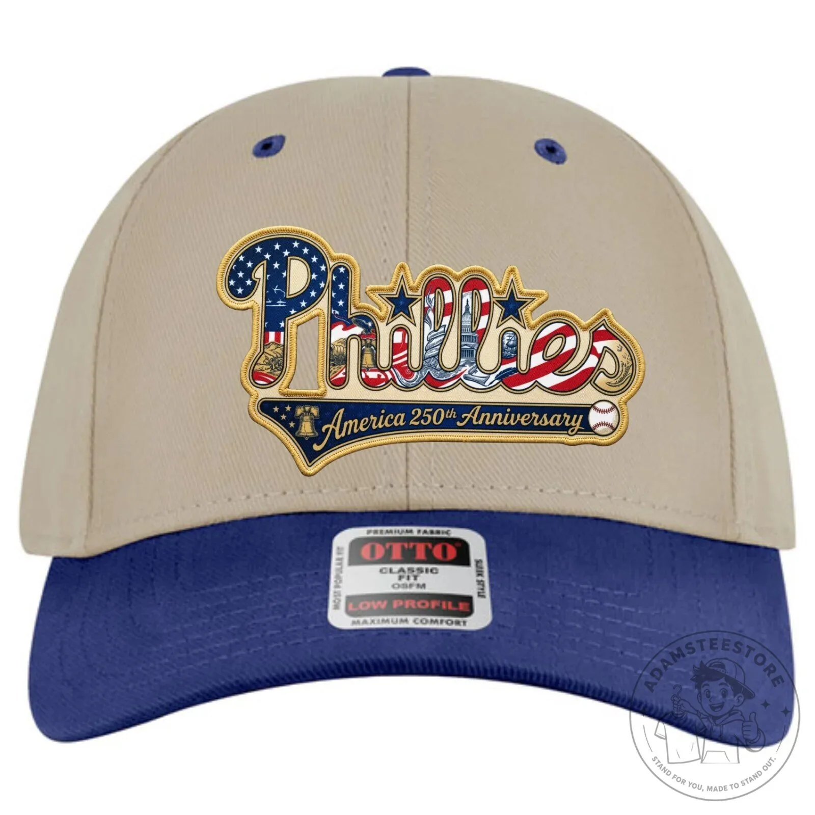 Baseball Cap Hat for the 250th Anniversary of America - Philadelphia Phillies