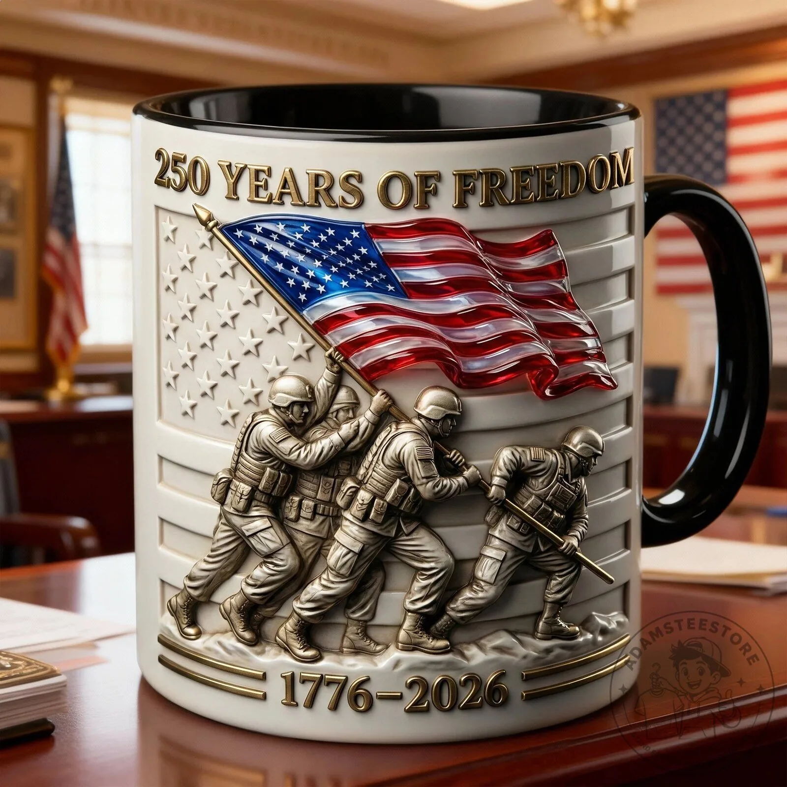 250 Years of Freedom American Flag Military Tribute Coffee Mug 9 250 Years of Freedom American Flag Military Tribute Coffee Mug