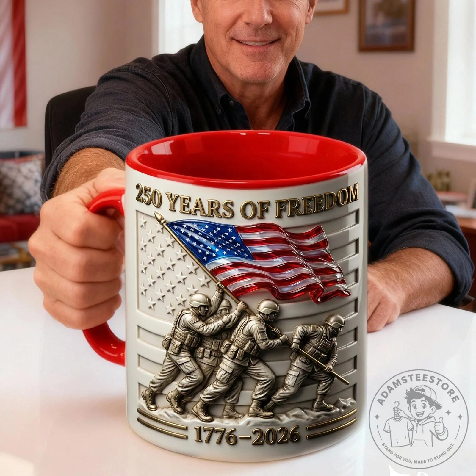250 Years of Freedom American Flag Military Tribute Coffee Mug 11 250 Years of Freedom American Flag Military Tribute Coffee Mug