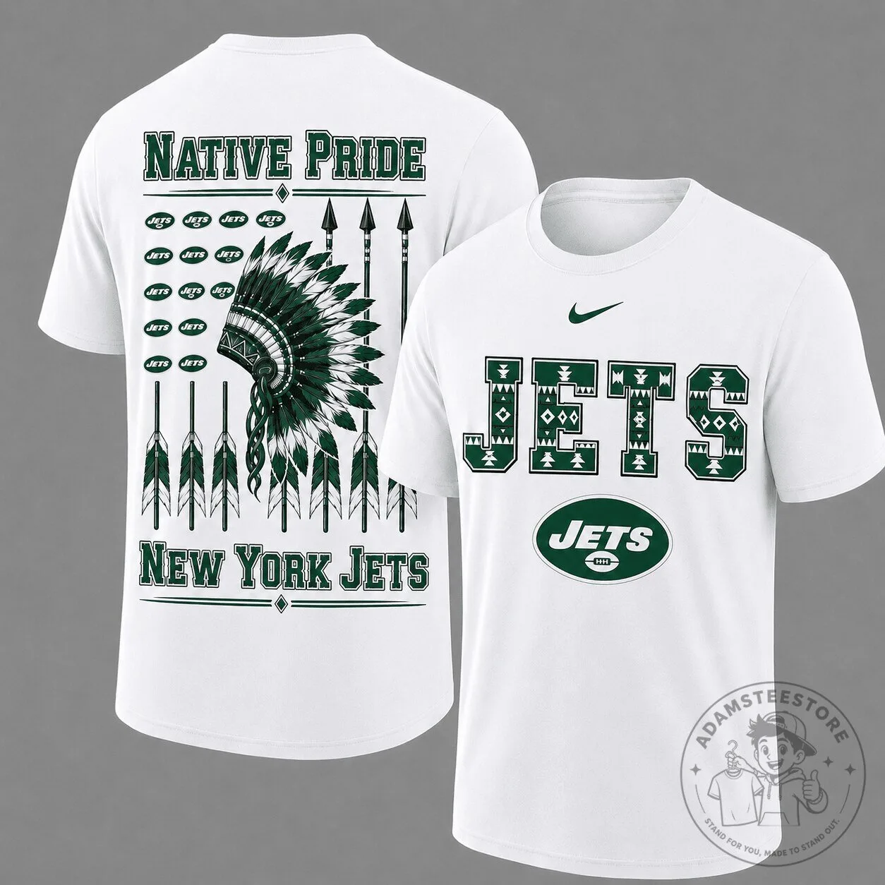 New York Jets Fan Shirt Native American Pride Football T-Shirt