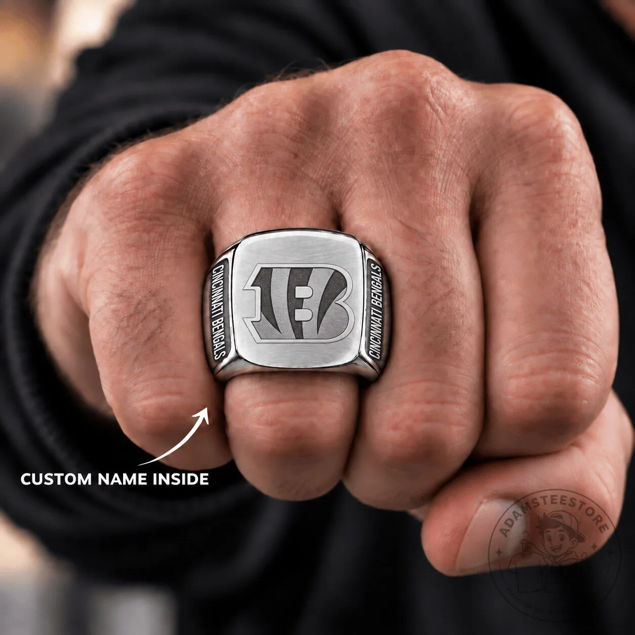 Cincinnati Bengals NFL Football Team Silver Championship Ring