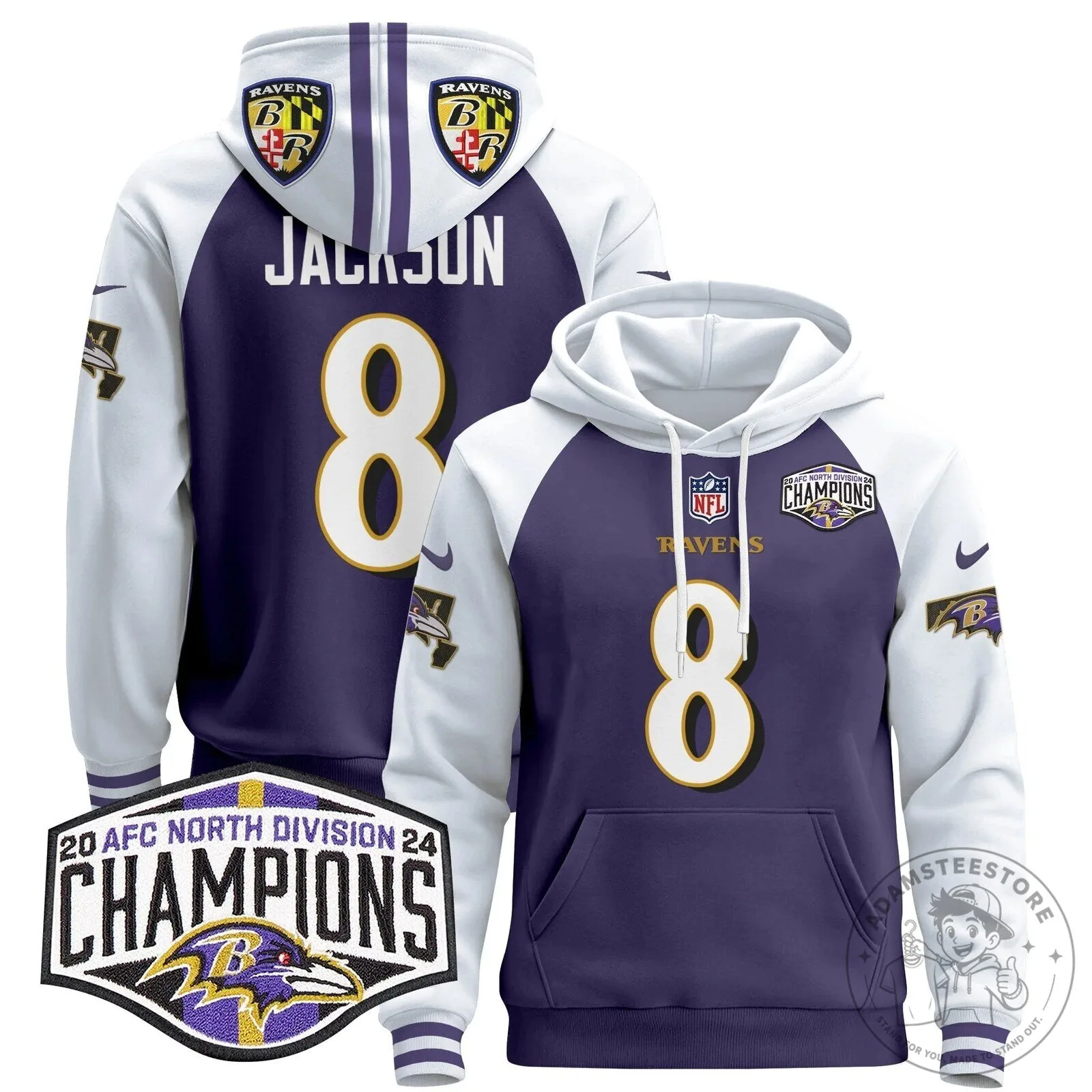 Baltimore Ravens AFC North Division Champions Henry 22 Hoodie 57 Baltimore Ravens AFC North Division Champions Henry 22 Hoodie