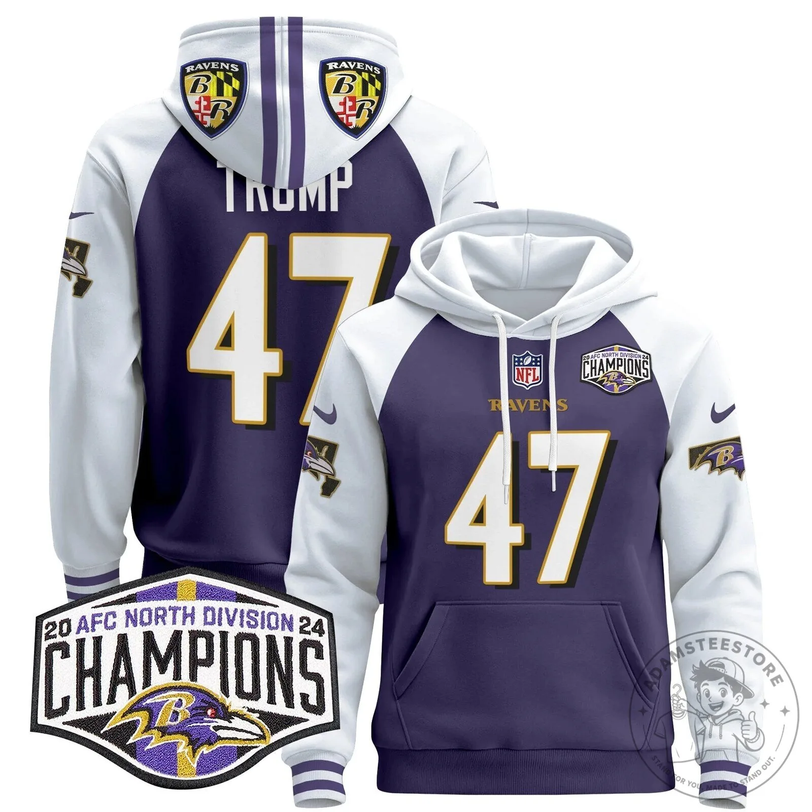 Baltimore Ravens AFC North Division Champions Henry 22 Hoodie 66 Baltimore Ravens AFC North Division Champions Henry 22 Hoodie
