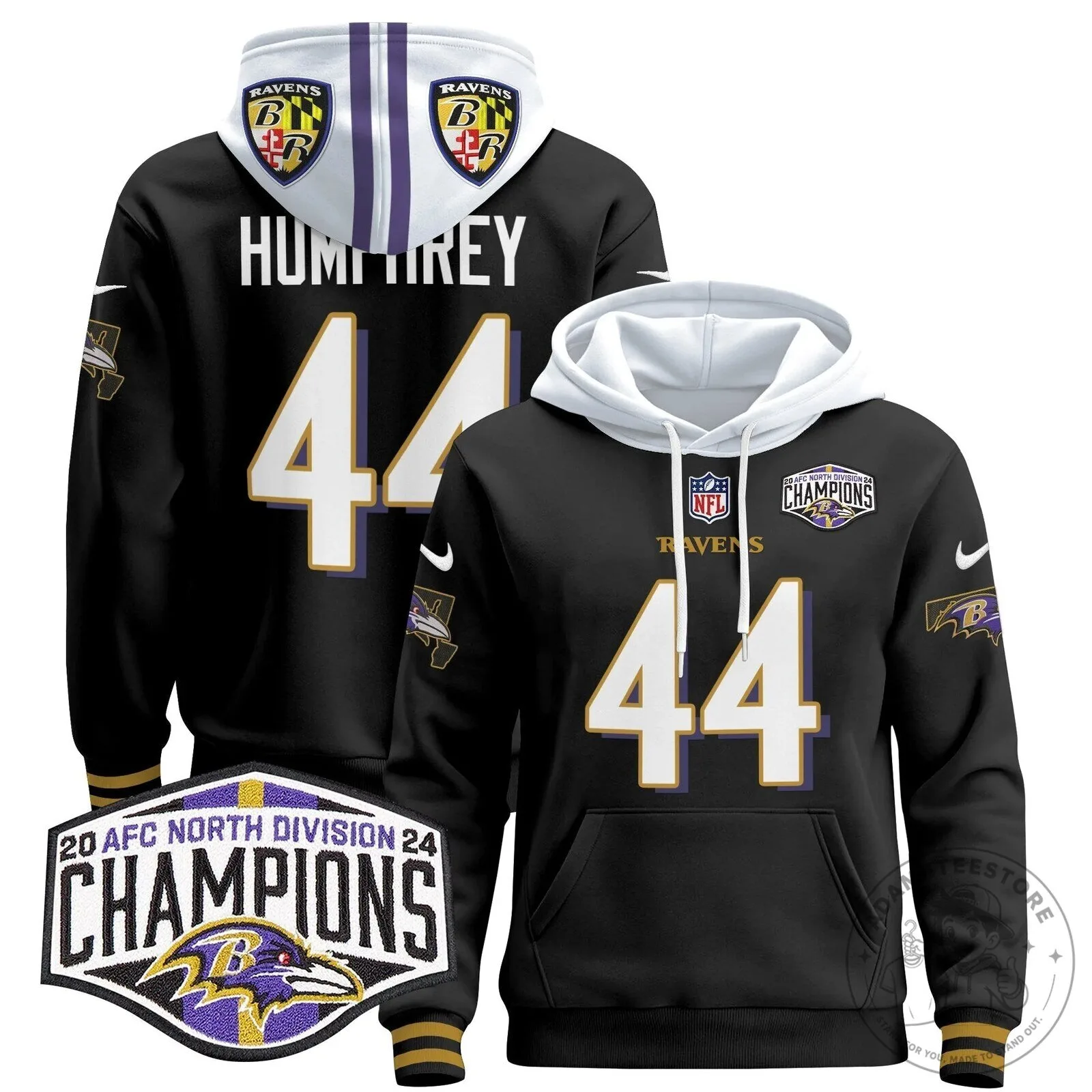 Baltimore Ravens AFC North Division Champions Henry 22 Hoodie 71 Baltimore Ravens AFC North Division Champions Henry 22 Hoodie