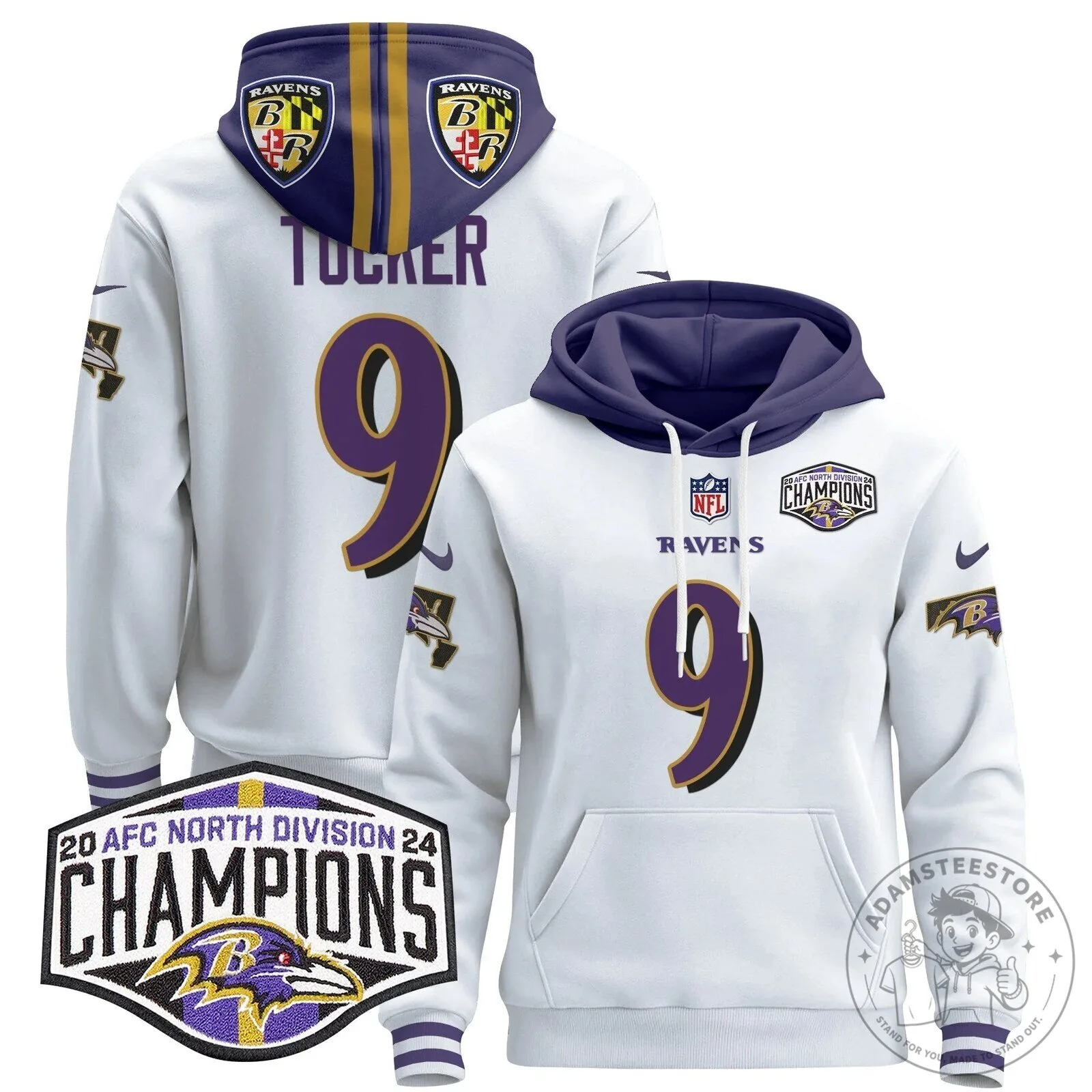 Baltimore Ravens AFC North Division Champions Henry 22 Hoodie 91 Baltimore Ravens AFC North Division Champions Henry 22 Hoodie