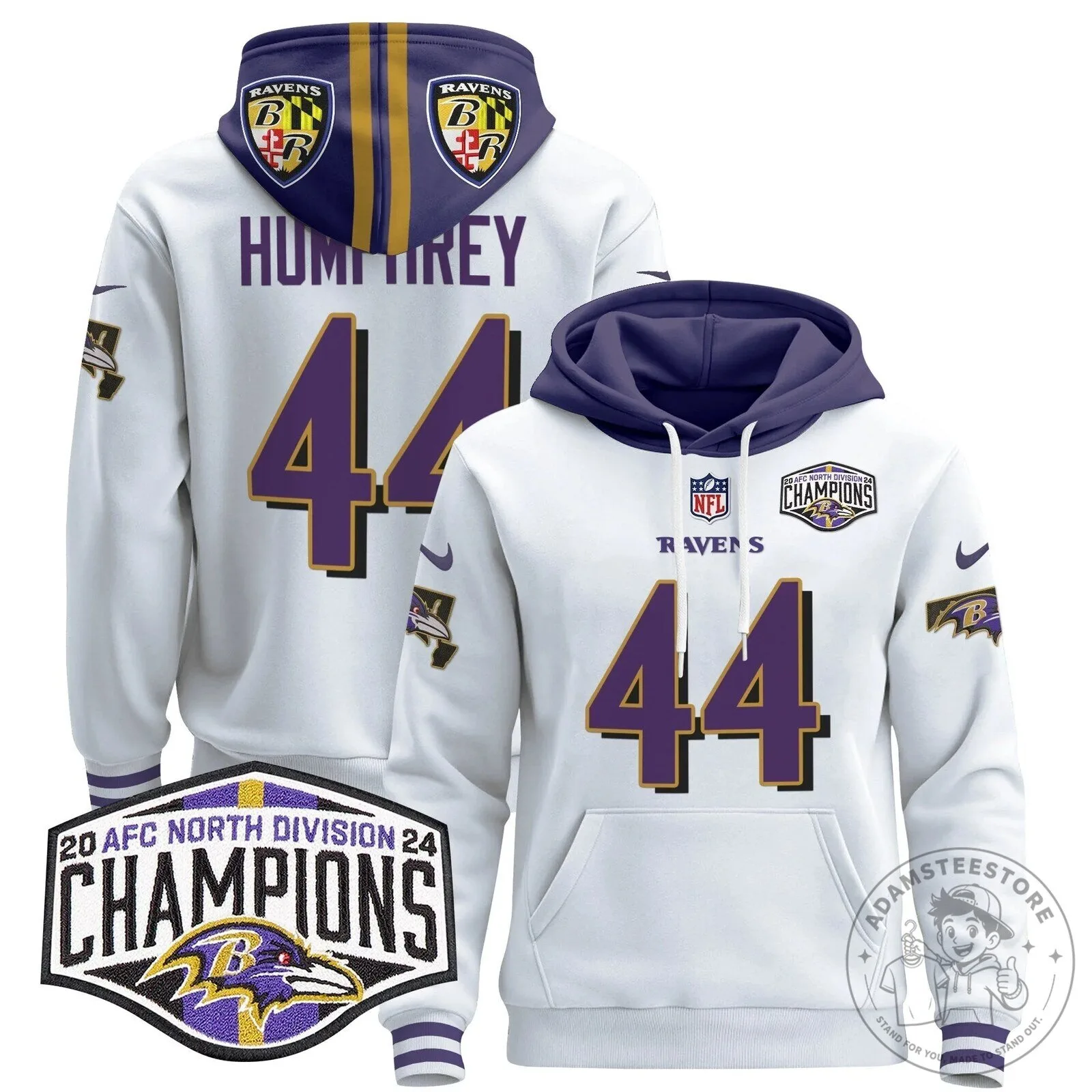 Baltimore Ravens AFC North Division Champions Henry 22 Hoodie 93 Baltimore Ravens AFC North Division Champions Henry 22 Hoodie