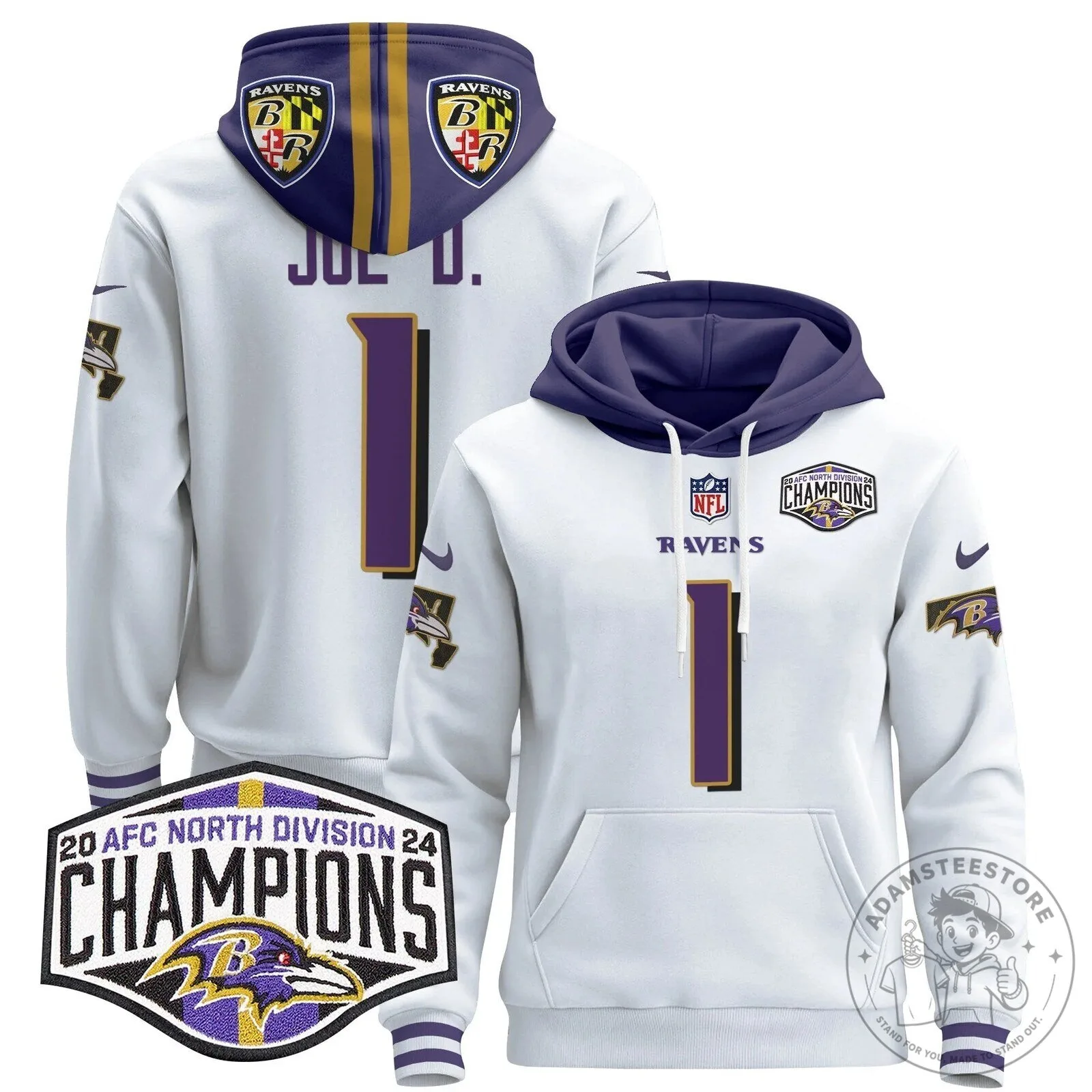 Baltimore Ravens AFC North Division Champions Henry 22 Hoodie 97 Baltimore Ravens AFC North Division Champions Henry 22 Hoodie