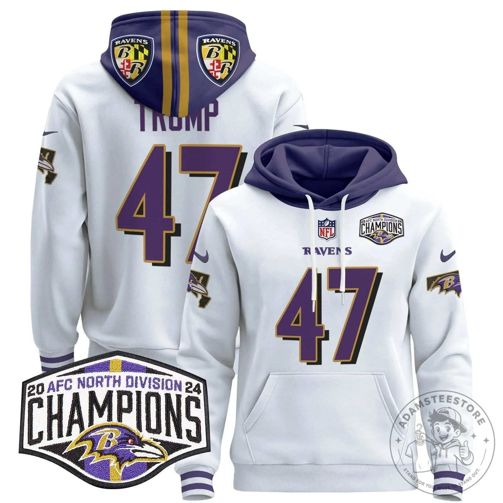 Baltimore Ravens AFC North Division Champions Henry 22 Hoodie 99 Baltimore Ravens AFC North Division Champions Henry 22 Hoodie