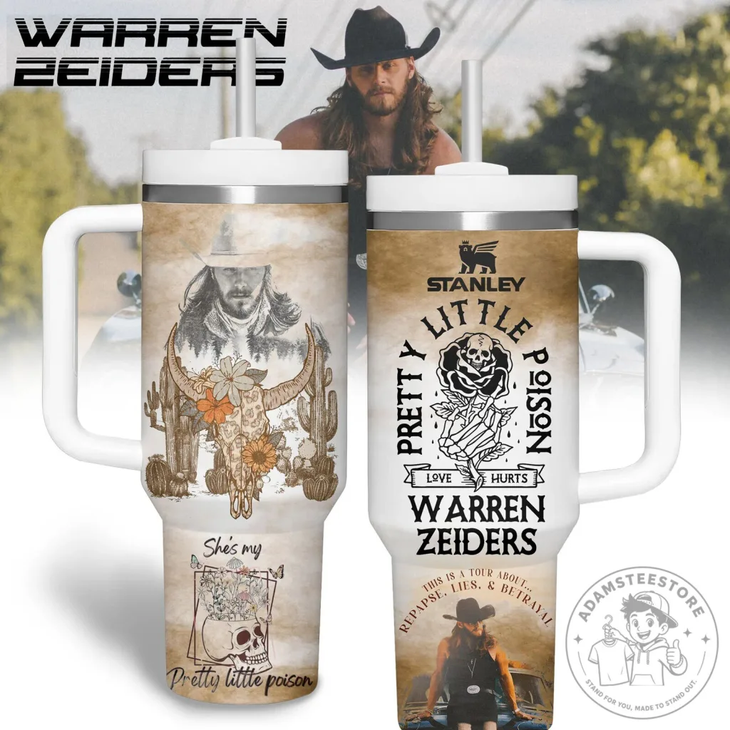 Warren Zeiders Pretty Little Poison Album Art Tumbler with Handle 19 Warren Zeiders Pretty Little Poison Album Art Tumbler with Handle