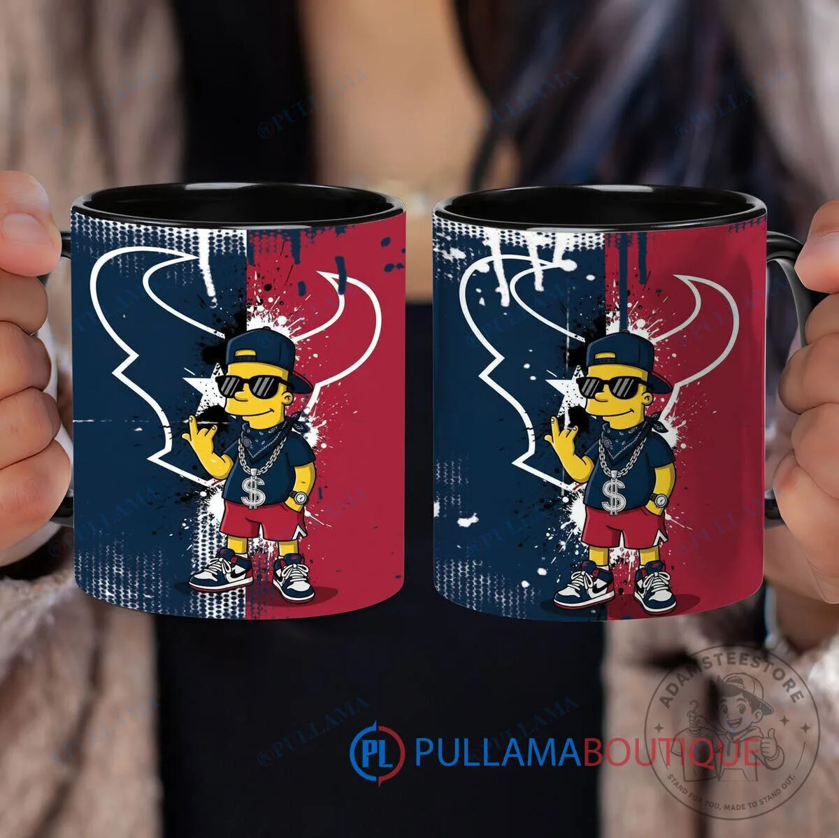 Houston Texans Bart Simpson The Simpsons Football Fan Mug 3 Houston Texans Bart Simpson The Simpsons Football Fan Mug