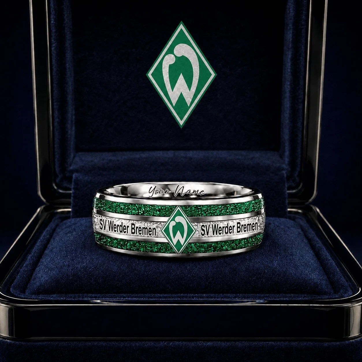 SV Werder Bremen Bundesliga Football Club Custom Name Ring for Fan