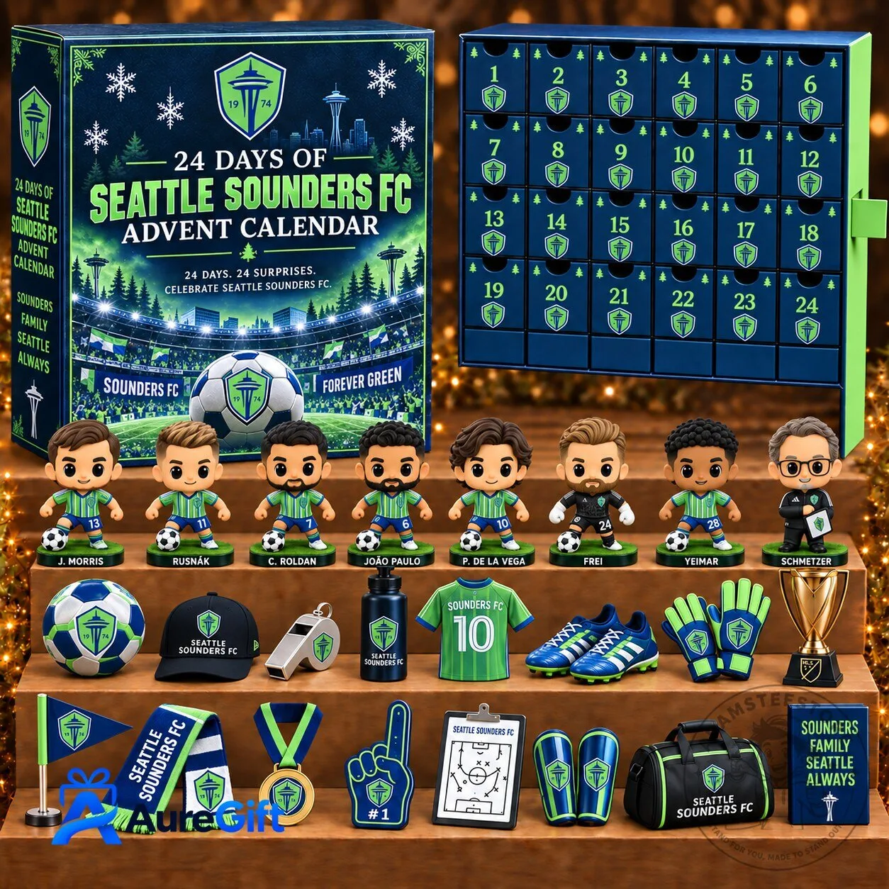 Seattle Sounders FC Soccer Team 24 Day Christmas Advent Calendar Blind Box