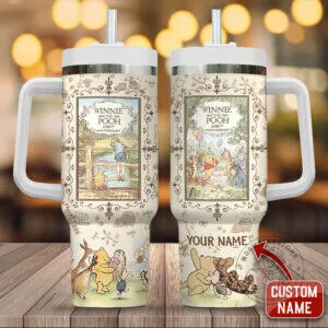 Winnie the Pooh 100th Anniversary Personalized Stainless Steel Tumbler 51 Winnie the Pooh 100th Anniversary Personalized Stainless Steel Tumbler