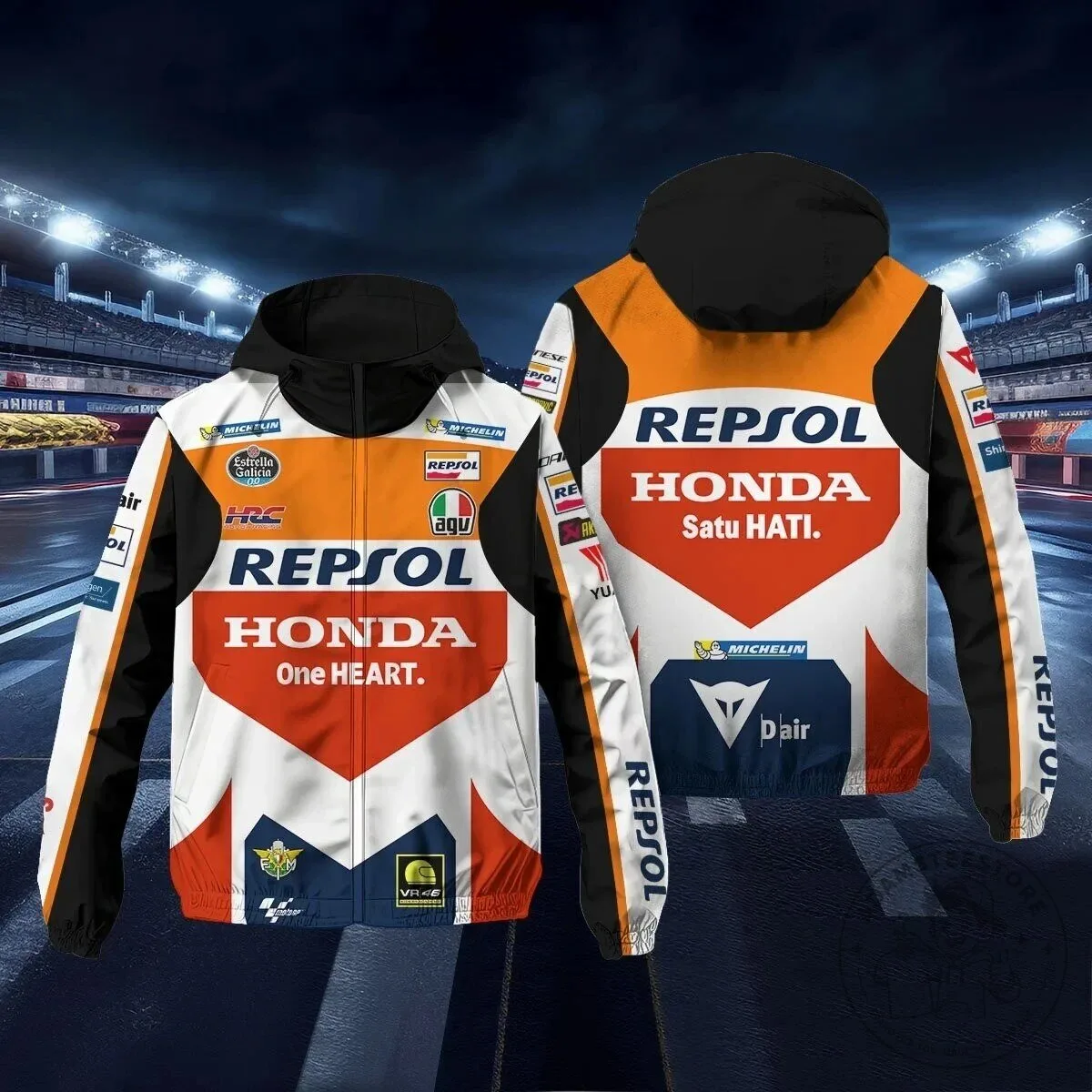 Repsol Honda MotoGP Racing Team Fan Apparel Jacket