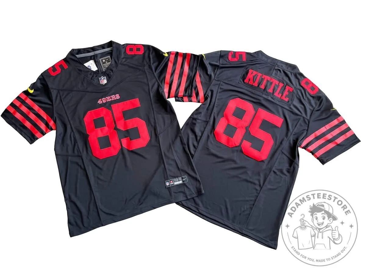 George Kittle San Francisco 49ers Black Football Jersey