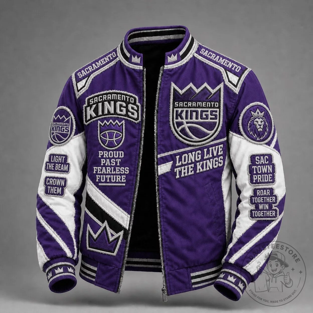 Sacramento Kings Basketball Team Bomber Jacket