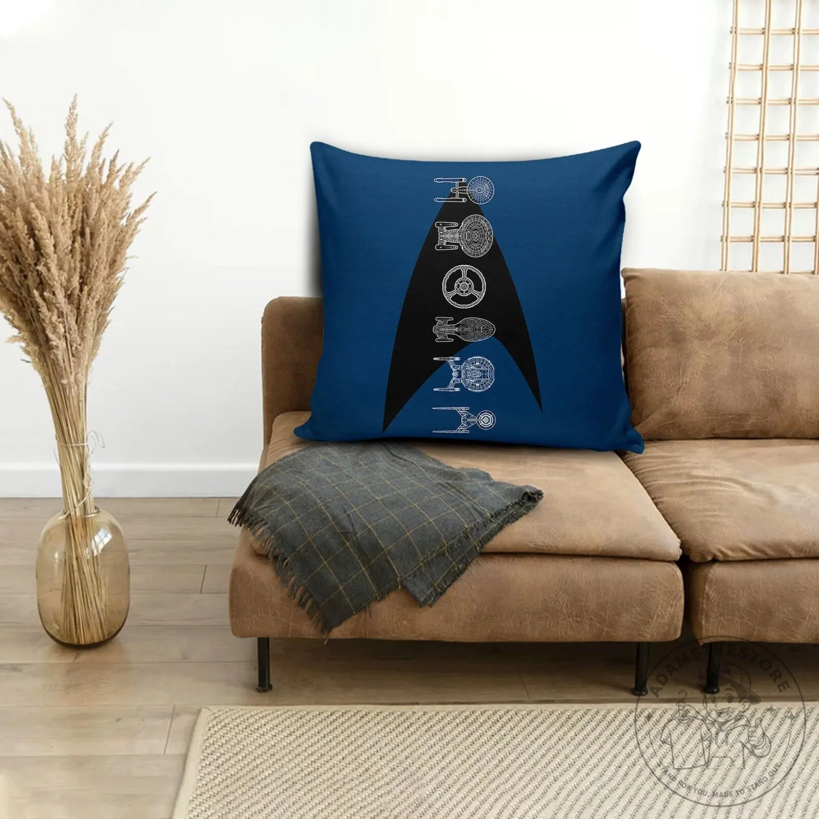 Star Trek Ships of the Line Delta Starfleet Logo Throw Pillow