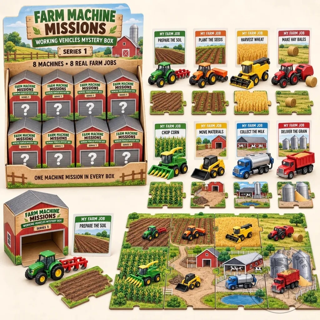 Farm Machine Missions Working Vehicles Mystery Box Series 1 Collectible Toy Farm Machine Missions Working Vehicles Mystery Box Series 1 Collectible Toy
