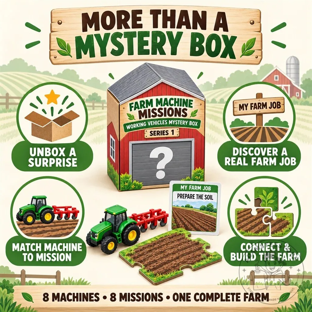 Farm Machine Missions Working Vehicles Mystery Box Series 1 Collectible Toy 20 Farm Machine Missions Working Vehicles Mystery Box Series 1 Collectible Toy