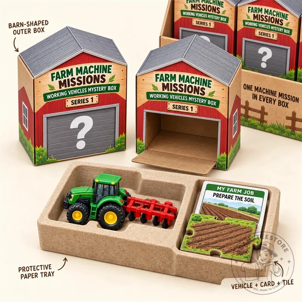 Farm Machine Missions Working Vehicles Mystery Box Series 1 Collectible Toy 24 Farm Machine Missions Working Vehicles Mystery Box Series 1 Collectible Toy